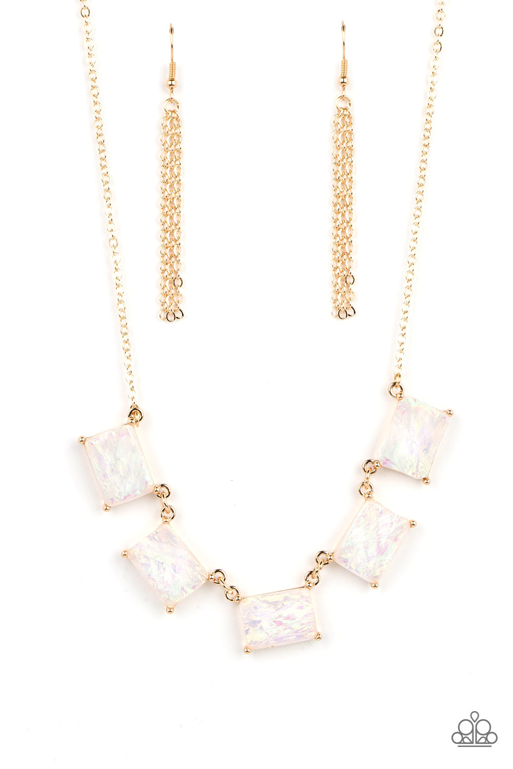 Opalescent Oblivion Gold Necklace