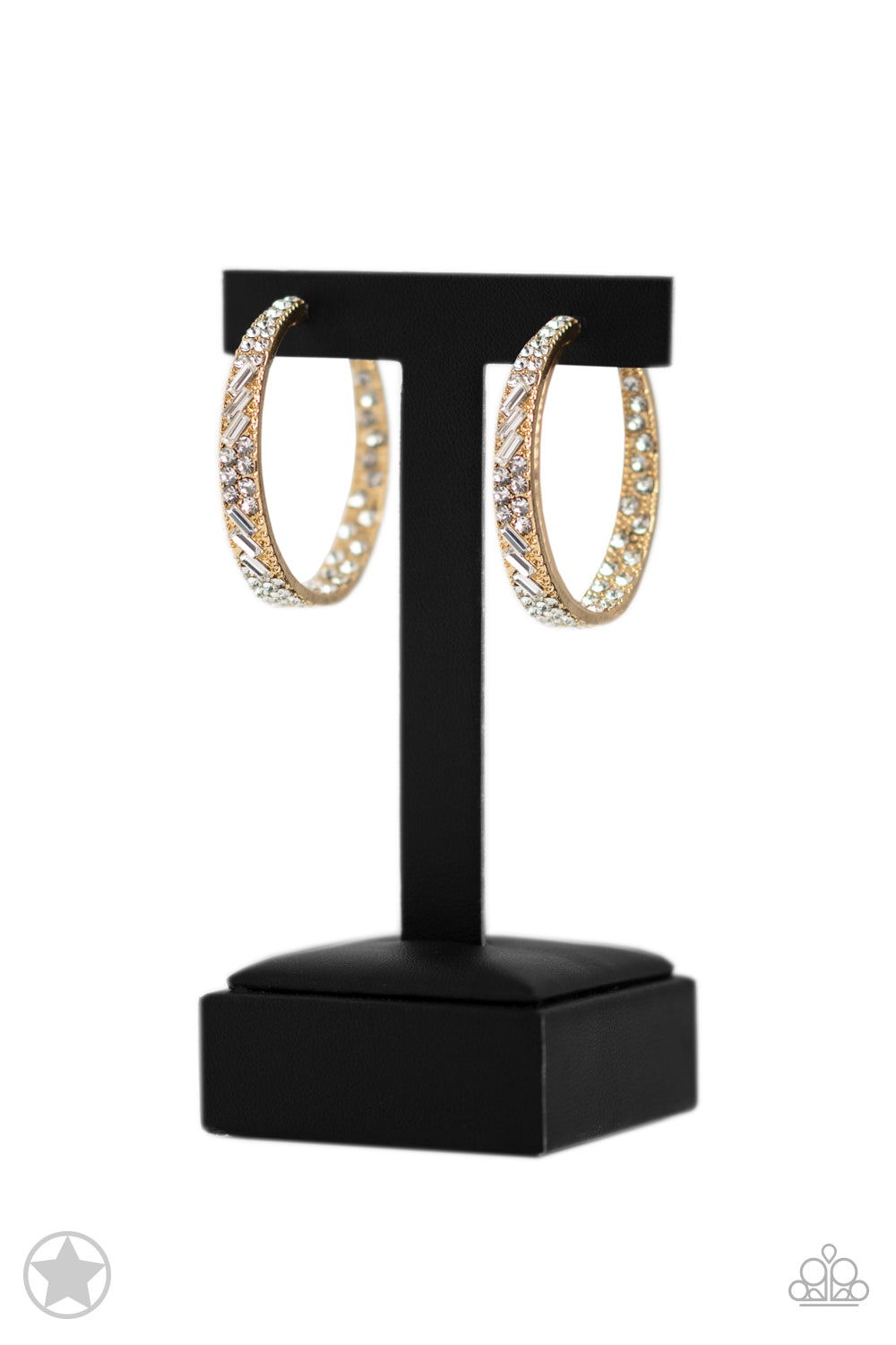 GLITZY By Association Gold Hoops (Blockbuster)