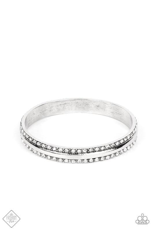 Forged Uproar Silver Bangle