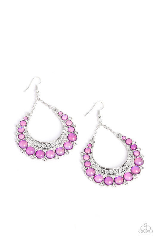 Bubbly Bling Purple Earrings