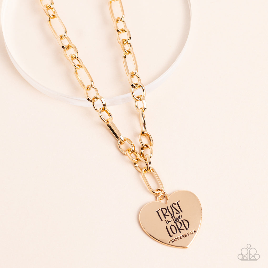 Perennial Proverbs Gold Inspirational Necklace