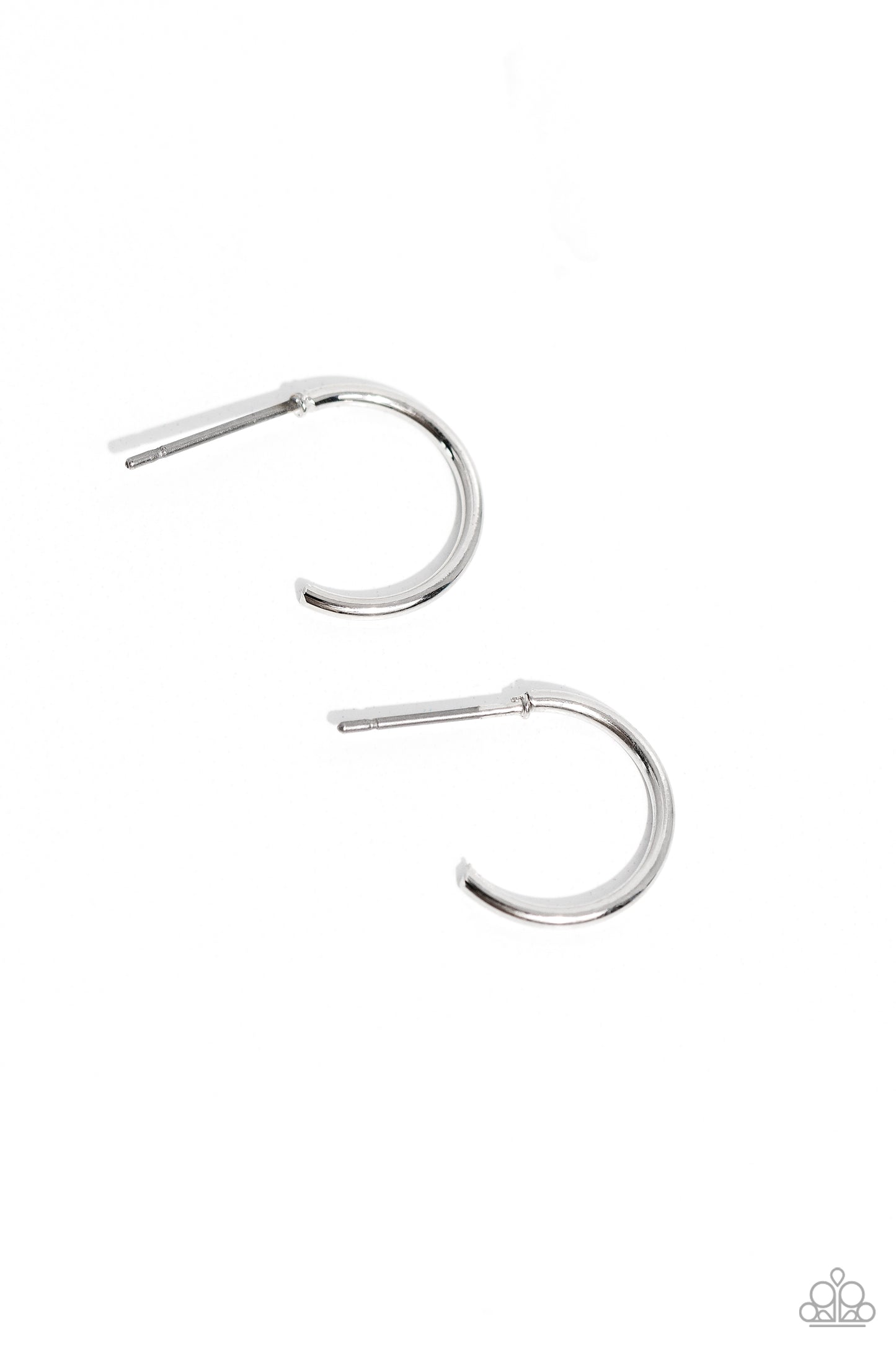 Ultra Upmarket Small Silver Hoops