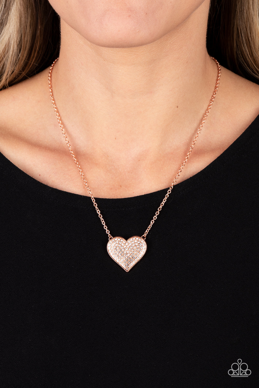 Spellbinding Sweetheart Copper Heart Necklace