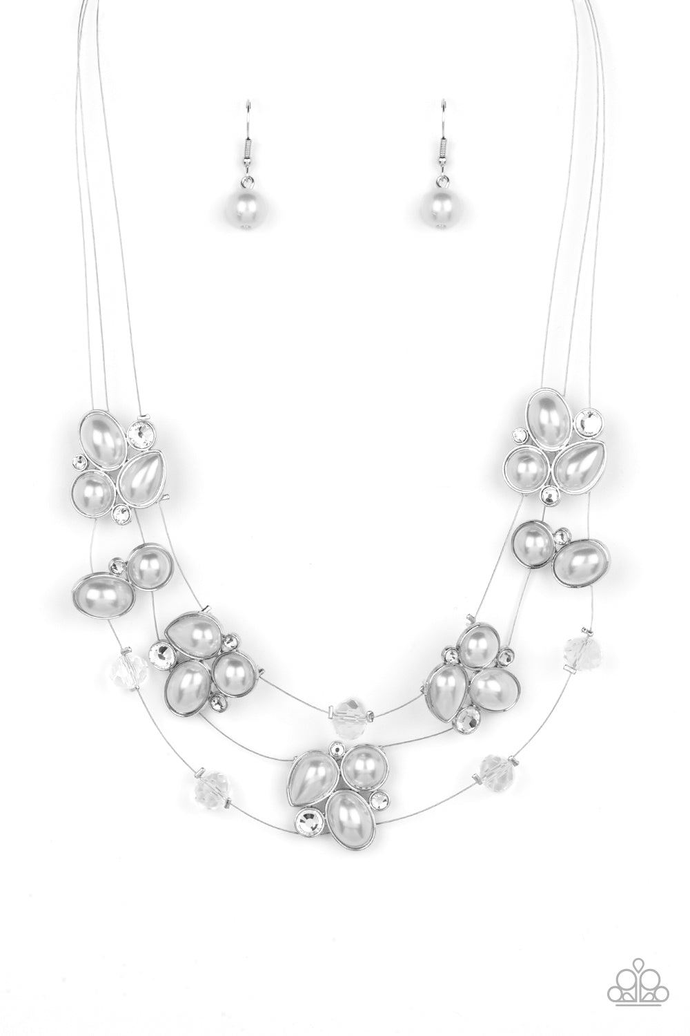 Snow Angels White Pearl Necklace