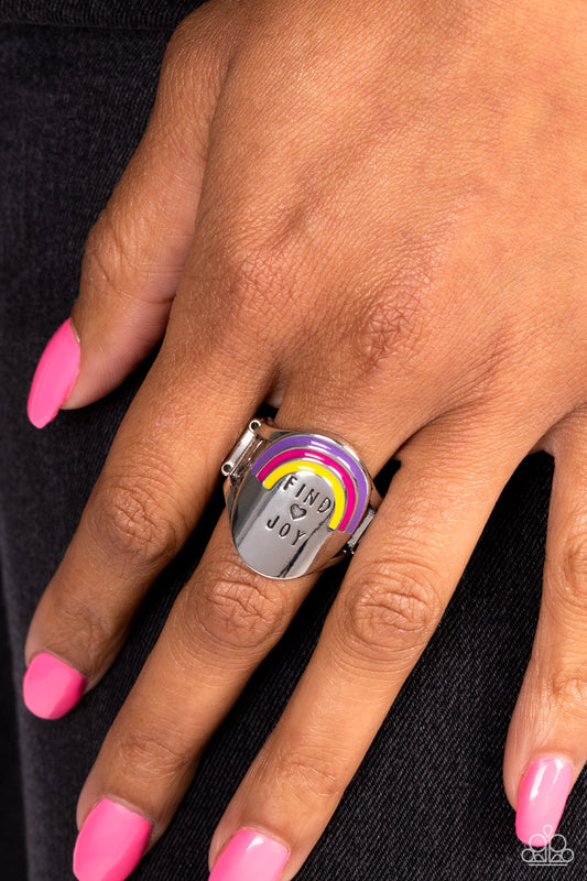 Rainbow of Joy Multi Inspirational Ring