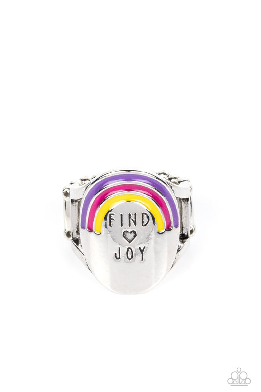 Rainbow of Joy Multi Inspirational Ring