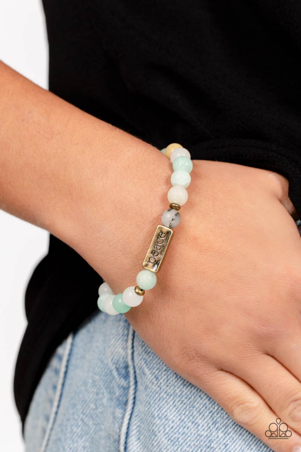 Serene Season Blue Inspirational Bracelet