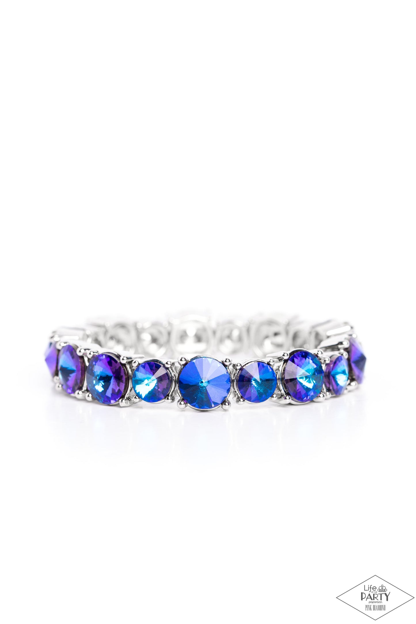 Born To Bedazzle Blue Rhinestone Bracelet