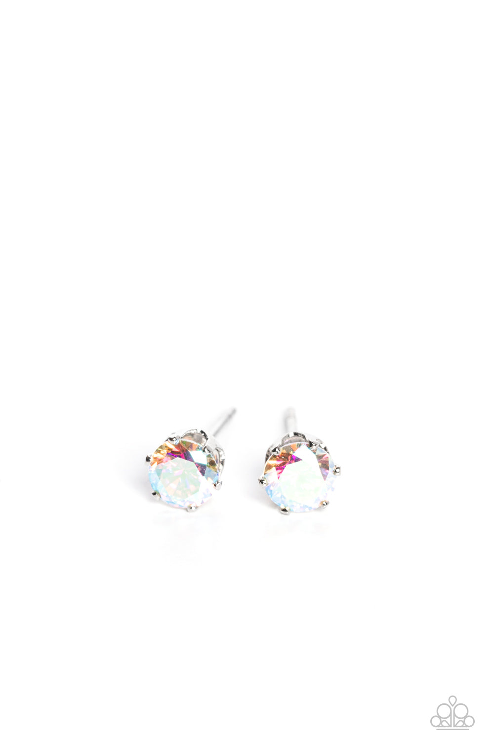 Delicately Dainty Multi Iridescent Post Earrings