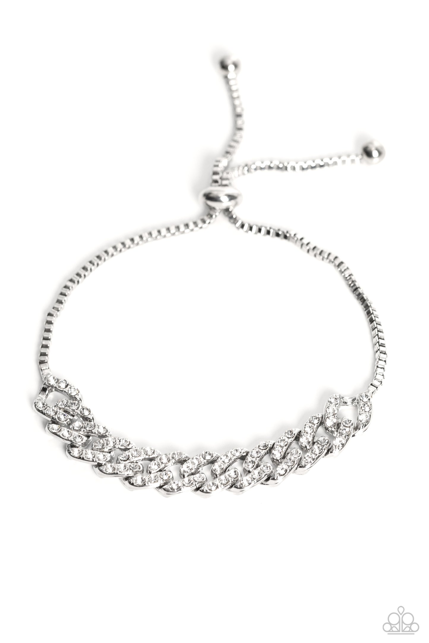 Mecca Metro Silver Rhinestone Bracelet