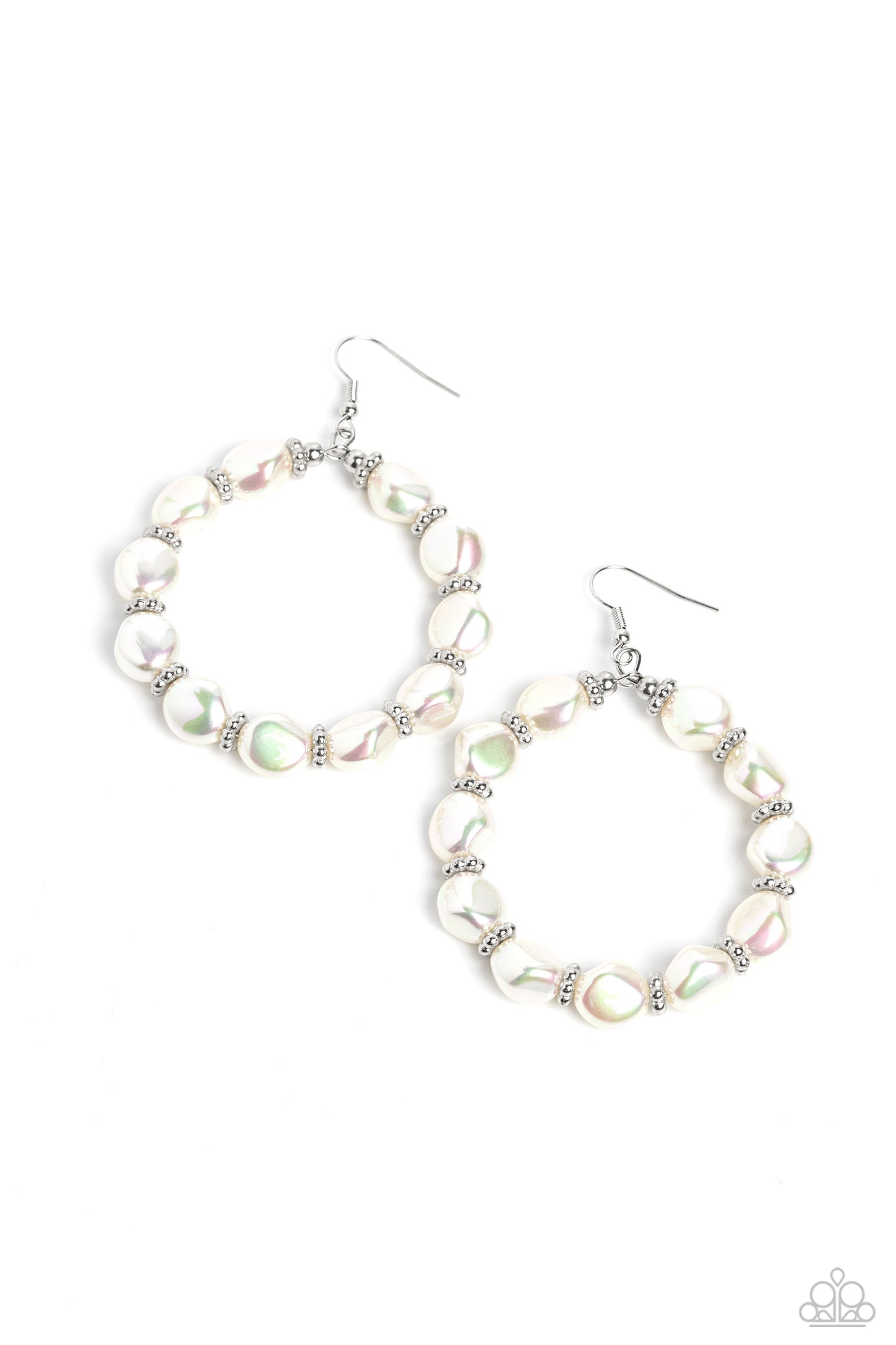 The PEARL Next Door White Iridescent Earrings