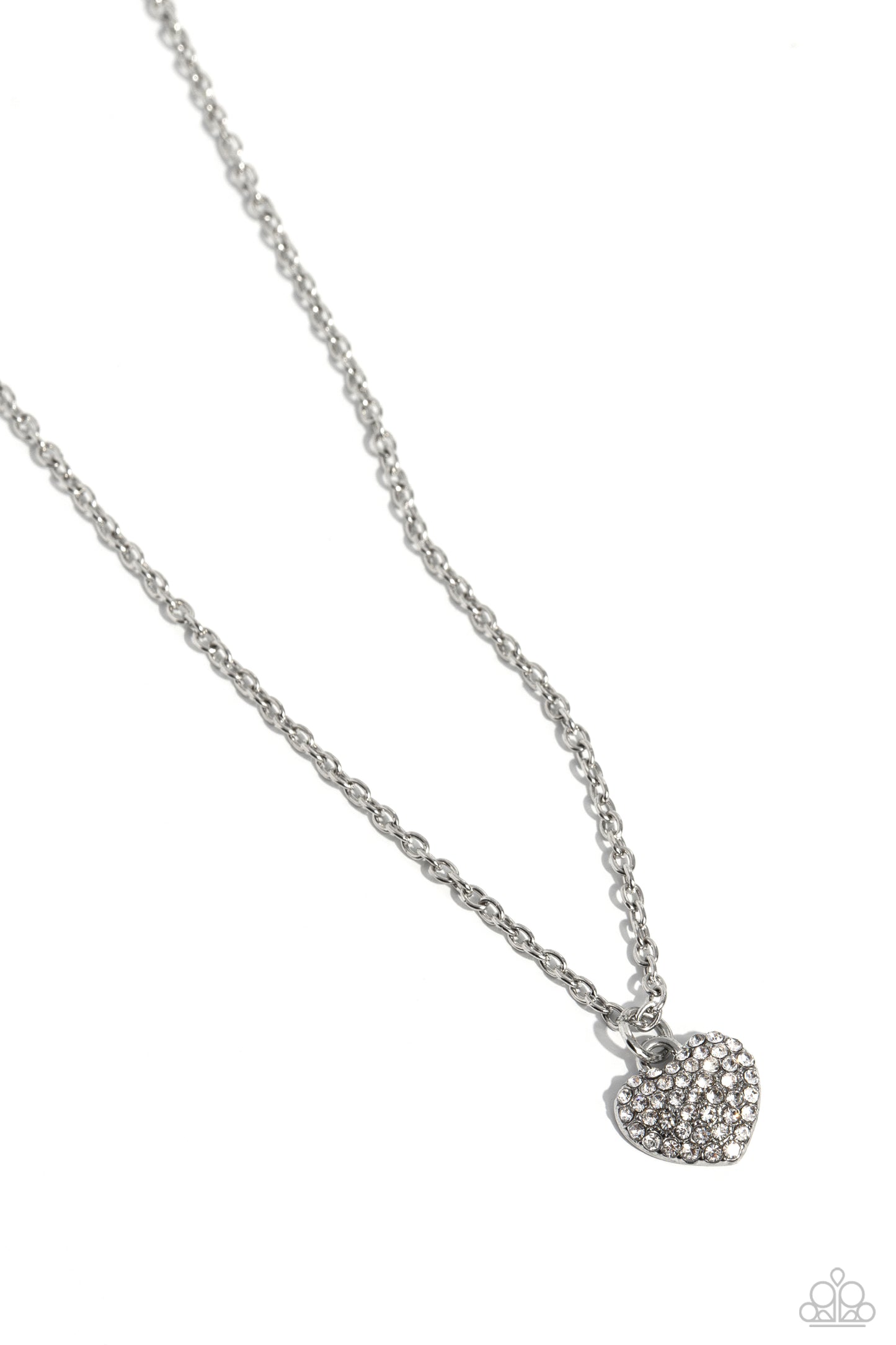 Goin Courtin Silver Heart Necklace