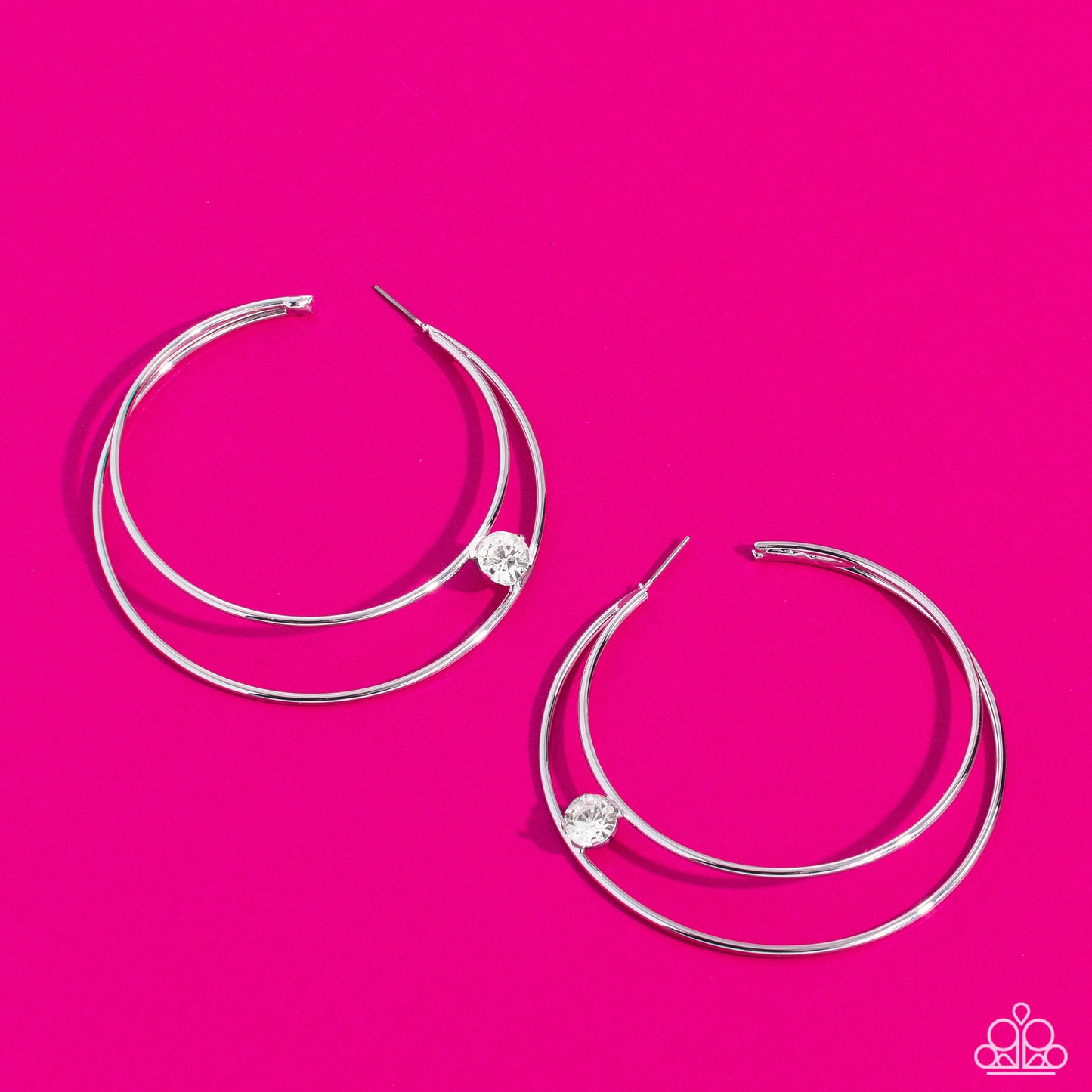 Theater HOOP Silver Hoops