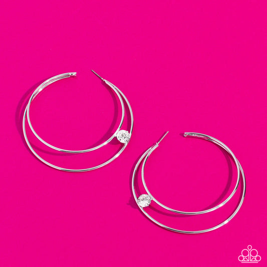 Theater HOOP Silver Hoops