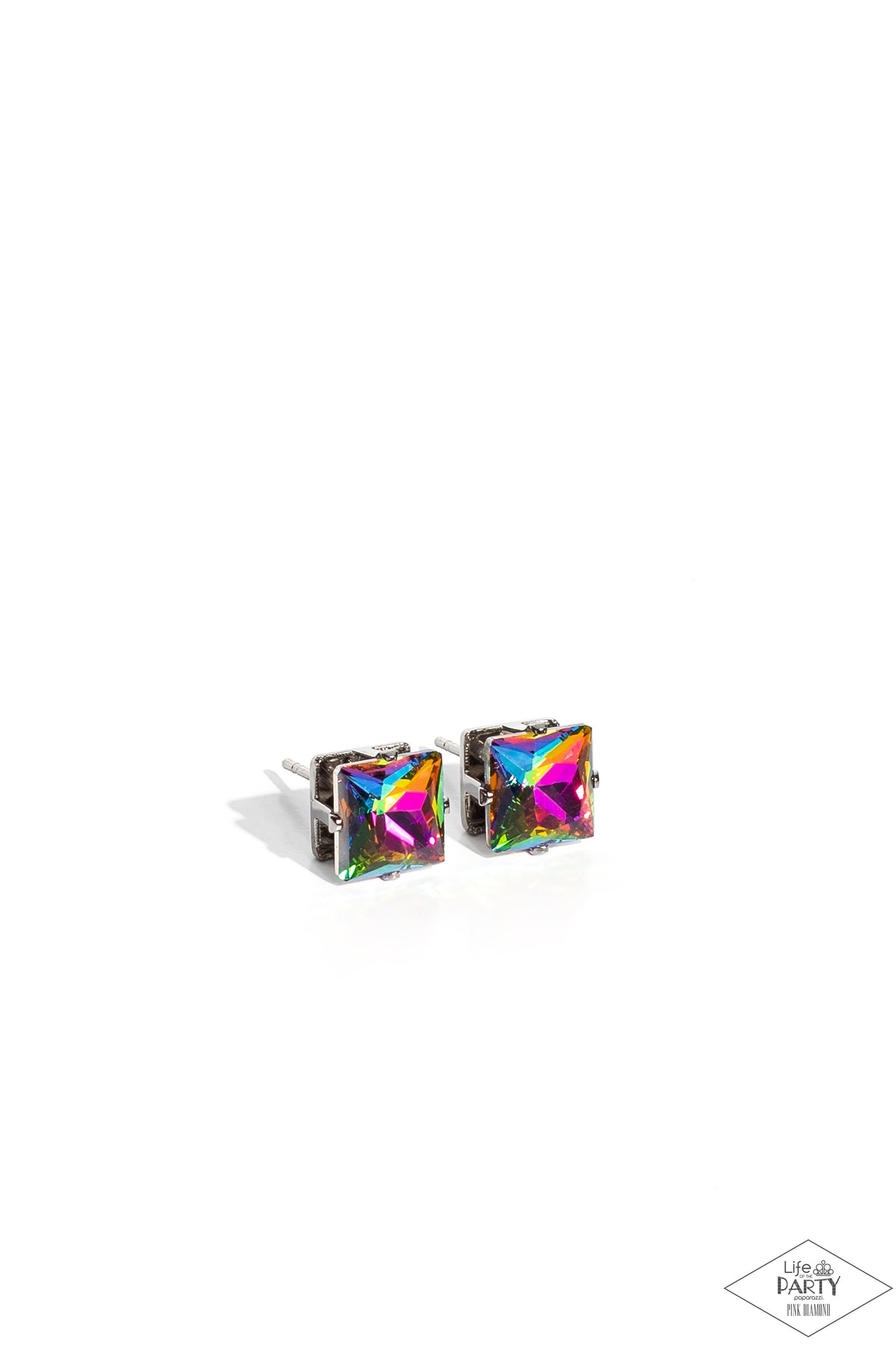 Girls Will Be Girls Multi Oil Spill Post Earrings