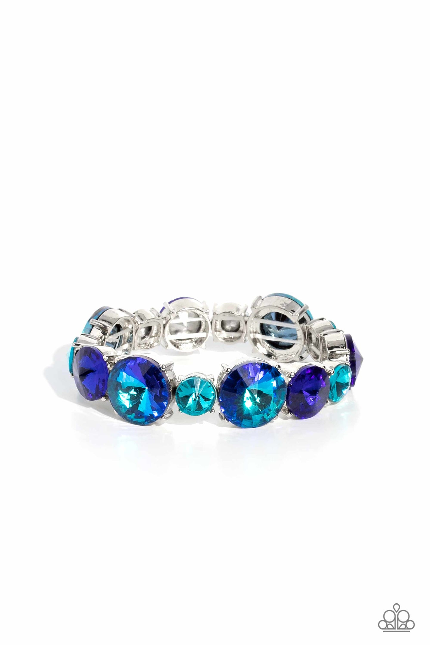 Refreshing Radiance Blue Rhinestone Bracelet