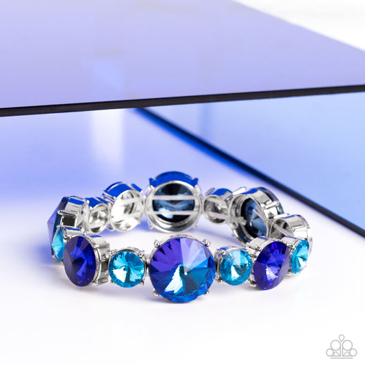 Refreshing Radiance Blue Rhinestone Bracelet