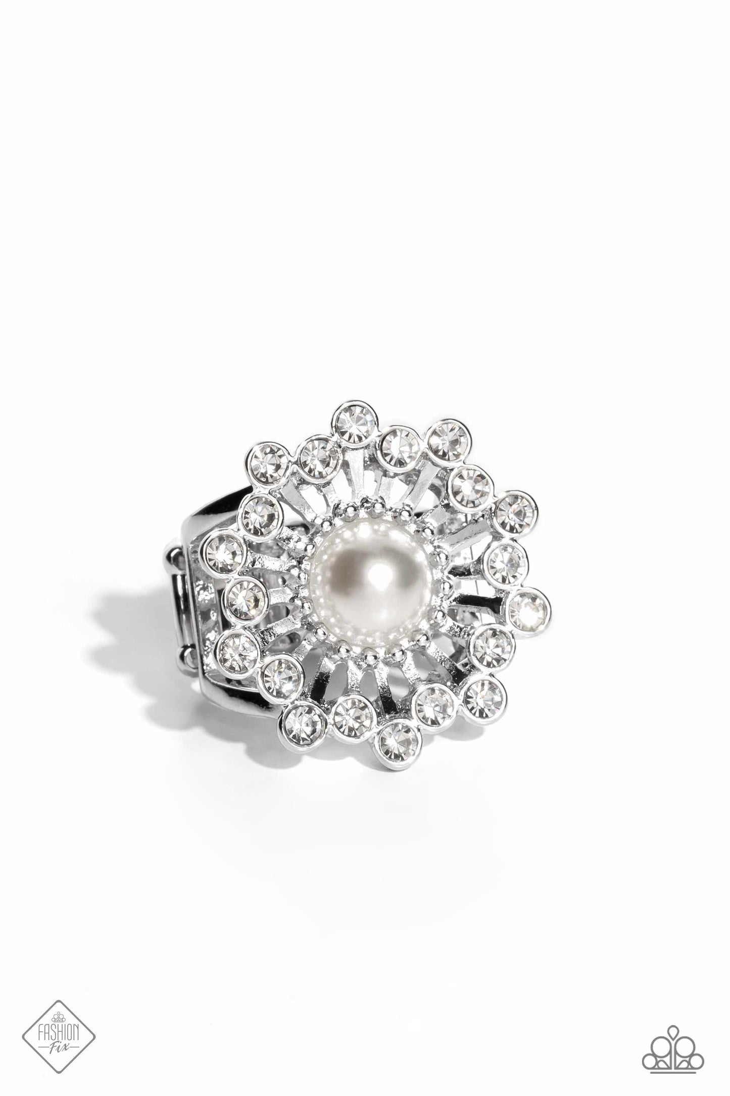 Maypole Dance White Pearl Ring