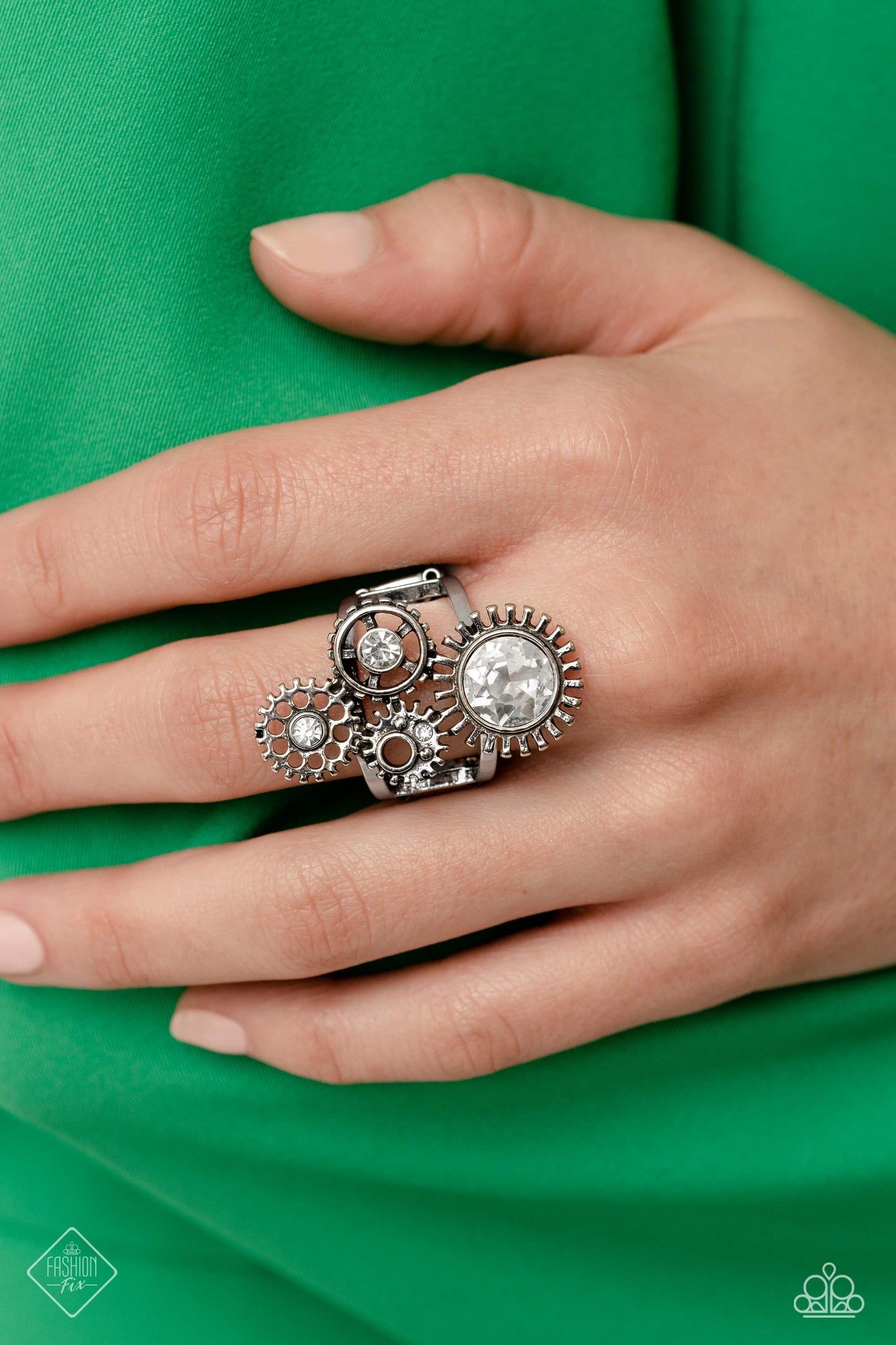 Blowing Off STEAMPUNK Silver Ring