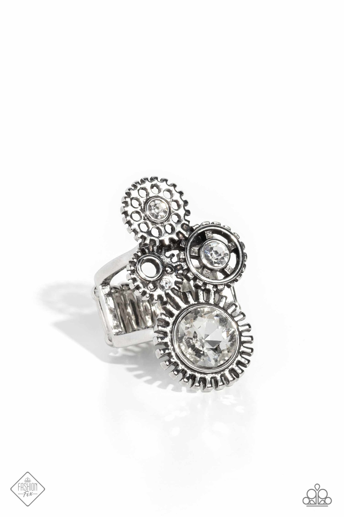 Blowing Off STEAMPUNK Silver Ring