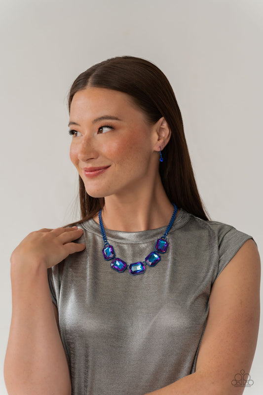 Emerald City Couture Blue Oil Spill Necklace