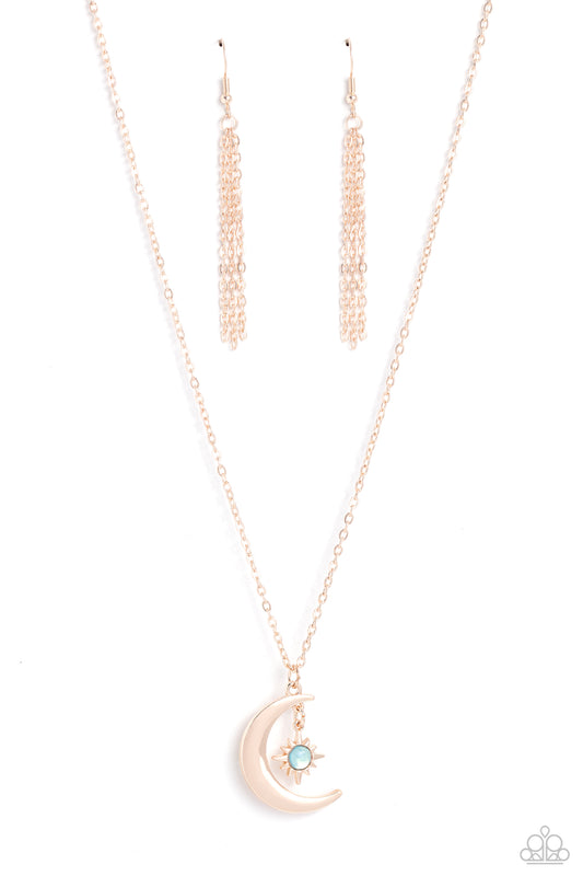 Stellar Sway Rose Gold Necklace