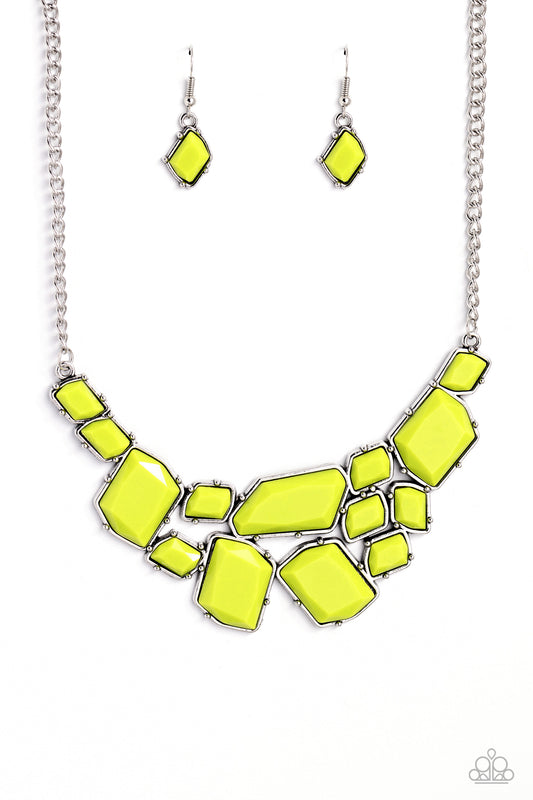 Energetic Embers Green Necklace