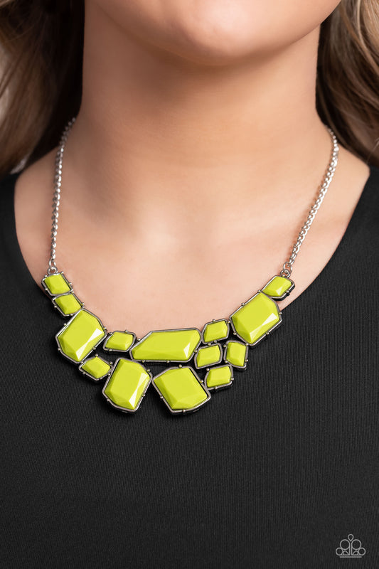 Energetic Embers Green Necklace