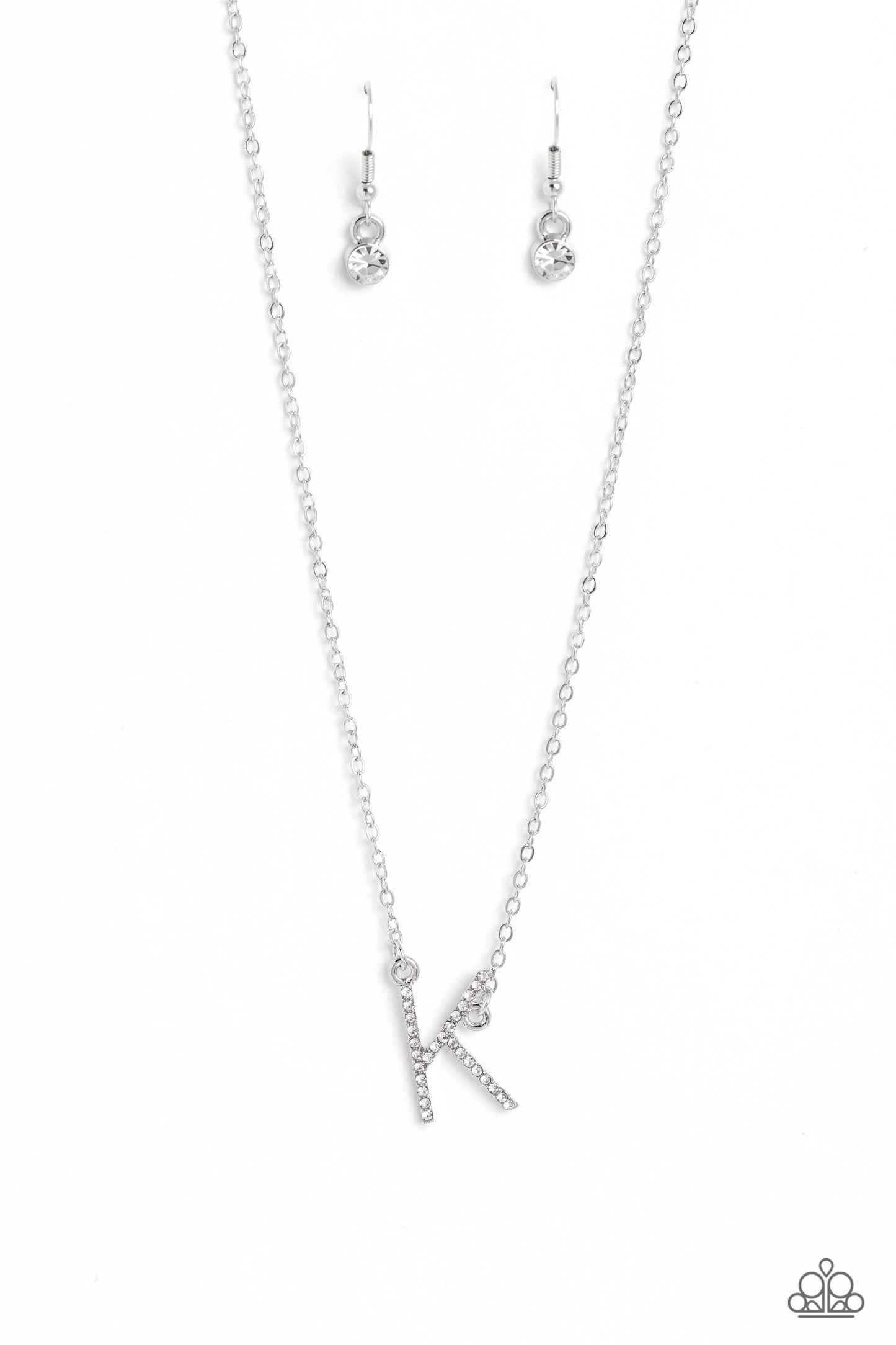 INITIALLY Yours - K - Silver Necklace