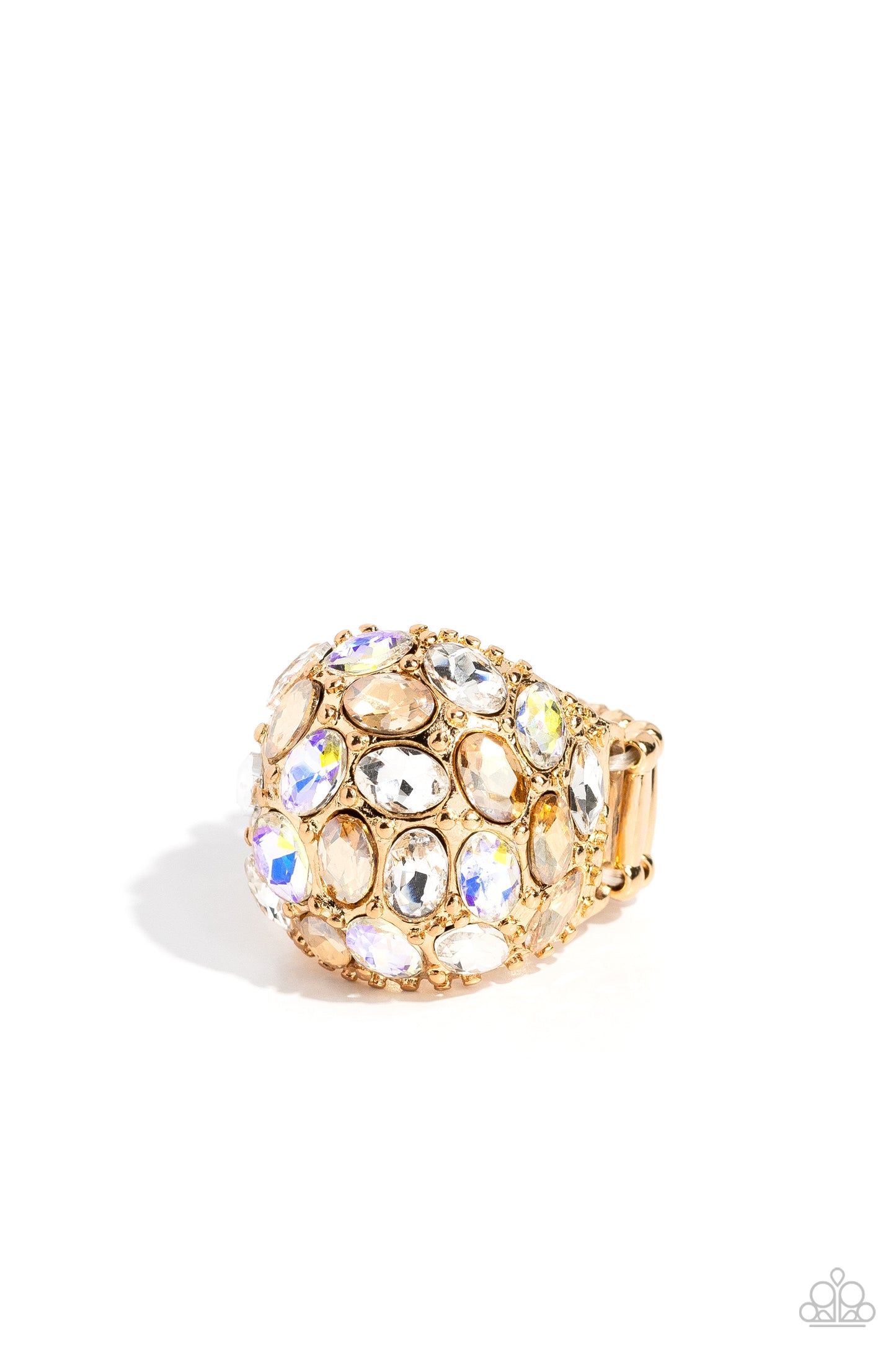 BLING Loud and Proud Gold Iridescent Ring