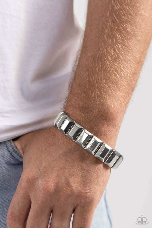 Chunky Champion Silver Gunmetal Urban Unisex Bracelet