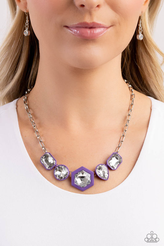 Evolving Elegance Purple Necklace