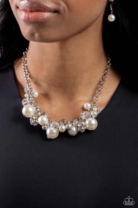 Corporate Catwalk White Pearl Necklace