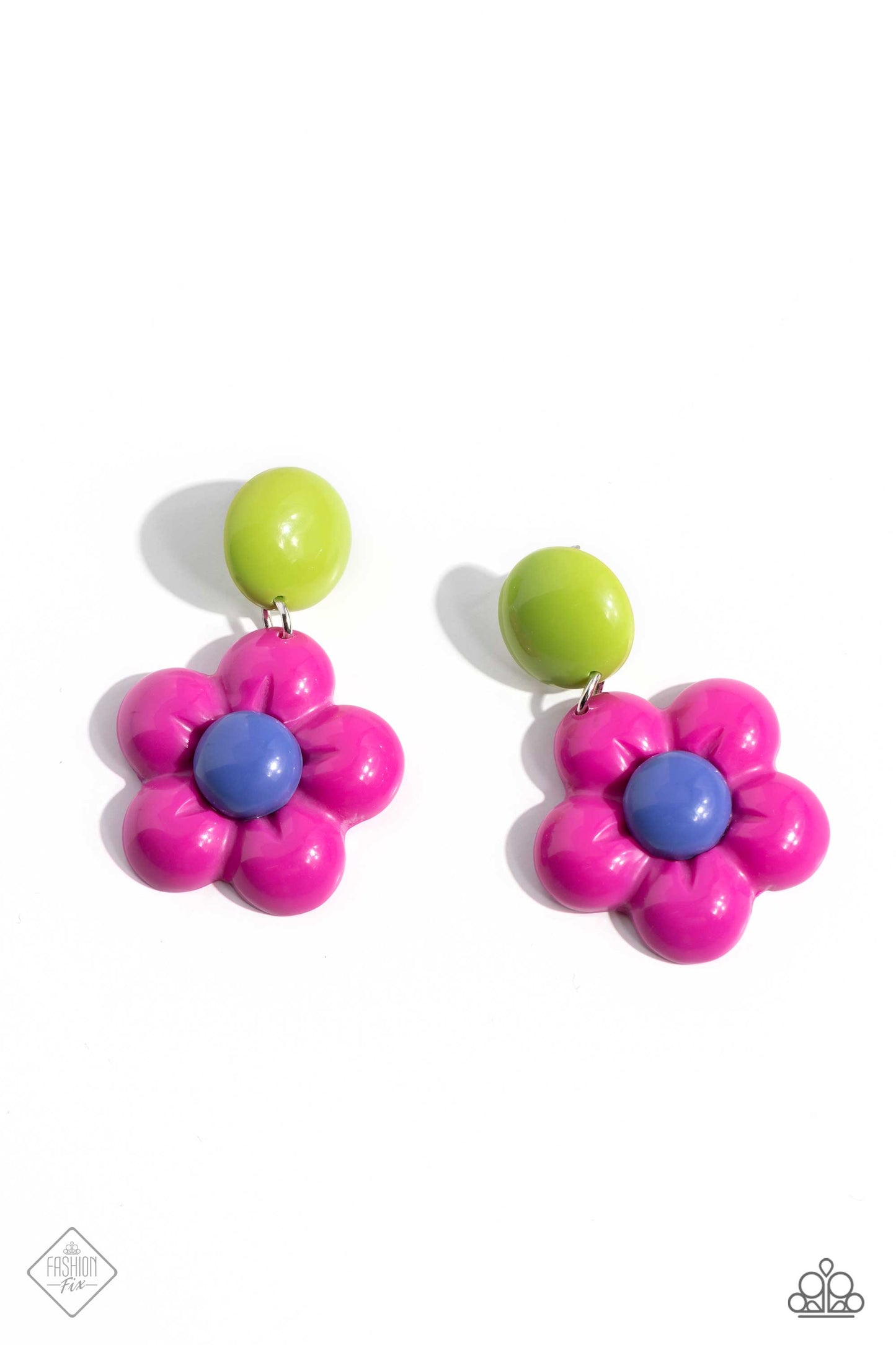 Poppin Posies Pink Earrings