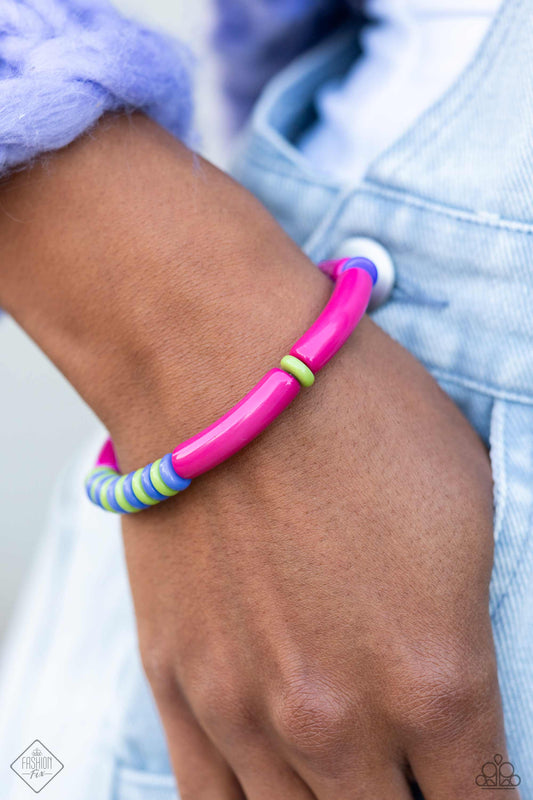 Poppin Pattern Pink Bracelet