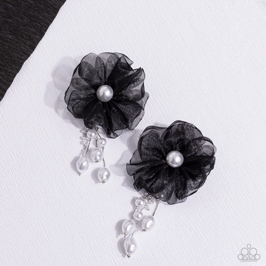 Dripping In Decadence Black Earrings