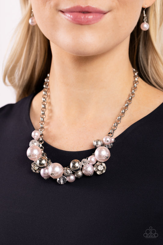 Corporate Catwalk Pink Pearl Necklace