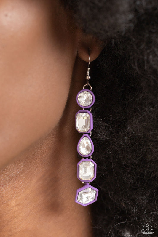 Developing Dignity Purple Earrings