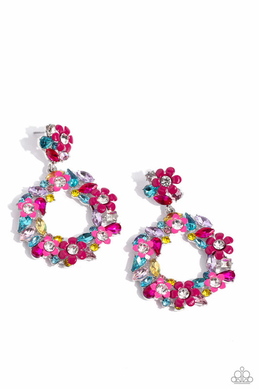 Wreathed in Wildflowers Multi Earrings