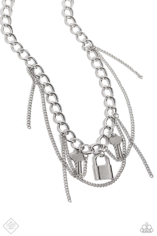 Against the LOCK Silver Necklace