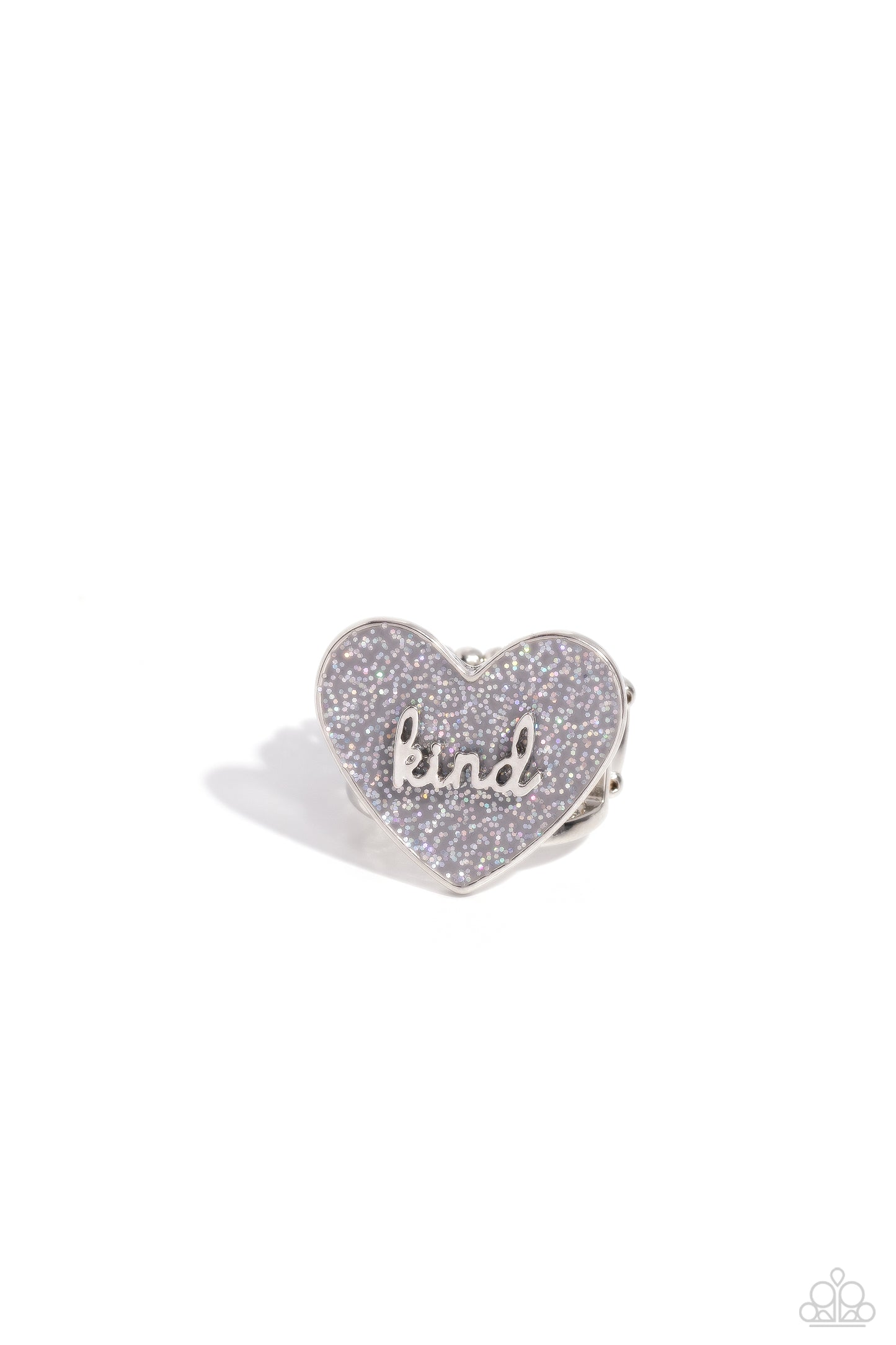 Compassionate Couture Silver Iridescent Ring