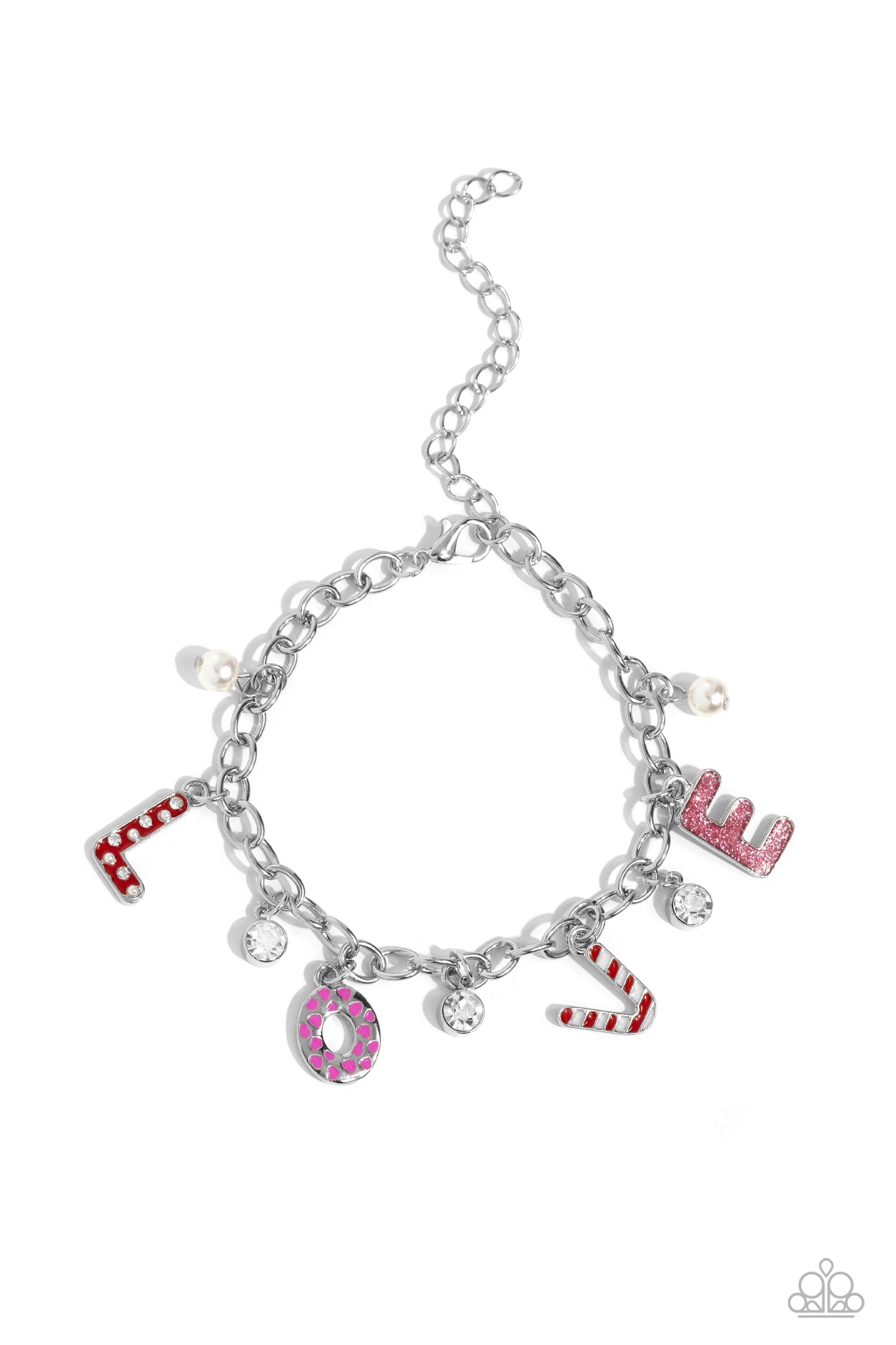 Lovestruck Leisure Pink Charm Bracelet