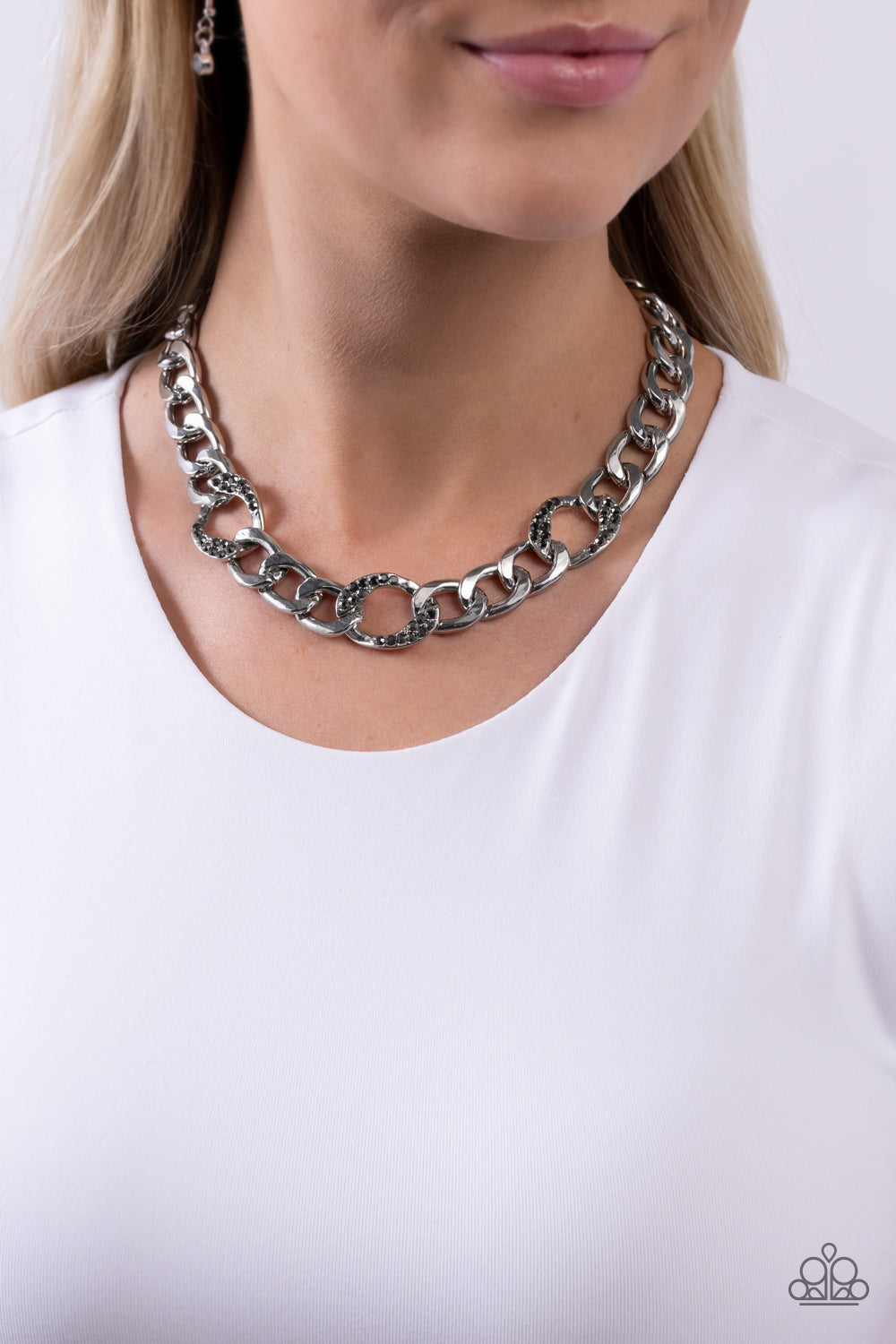 Gleaming Harmony Silver Necklace