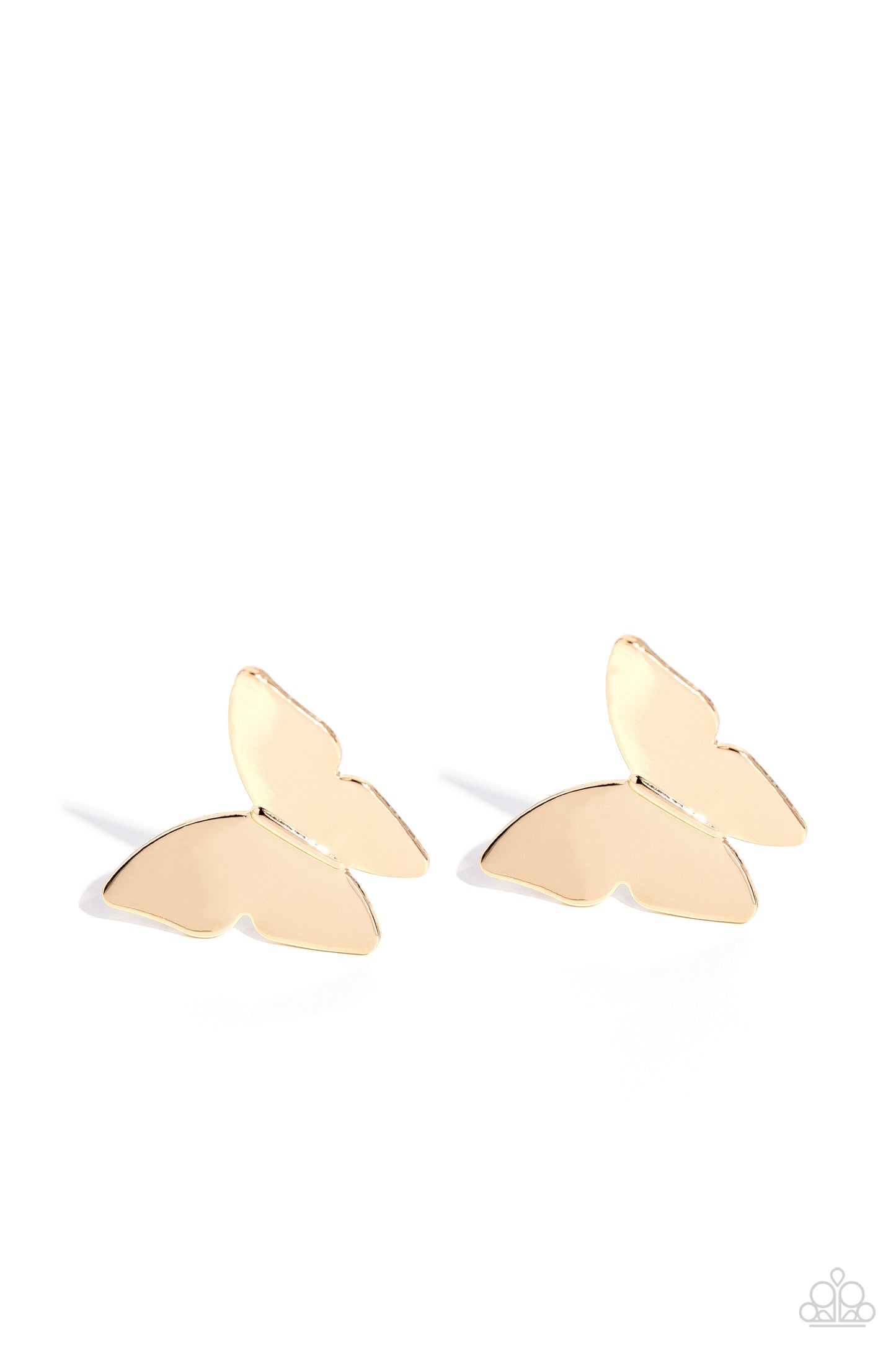 Butterfly Beholder Gold Post Earrings