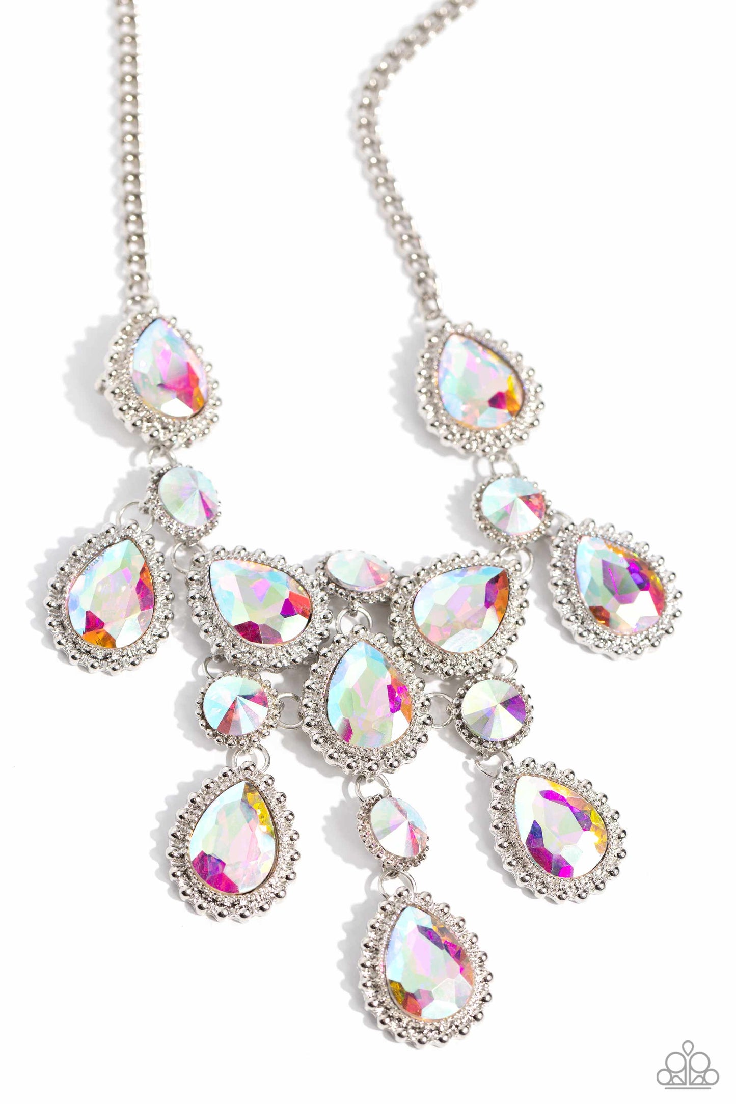 Dripping in Dazzle Multi Iridescent Necklace