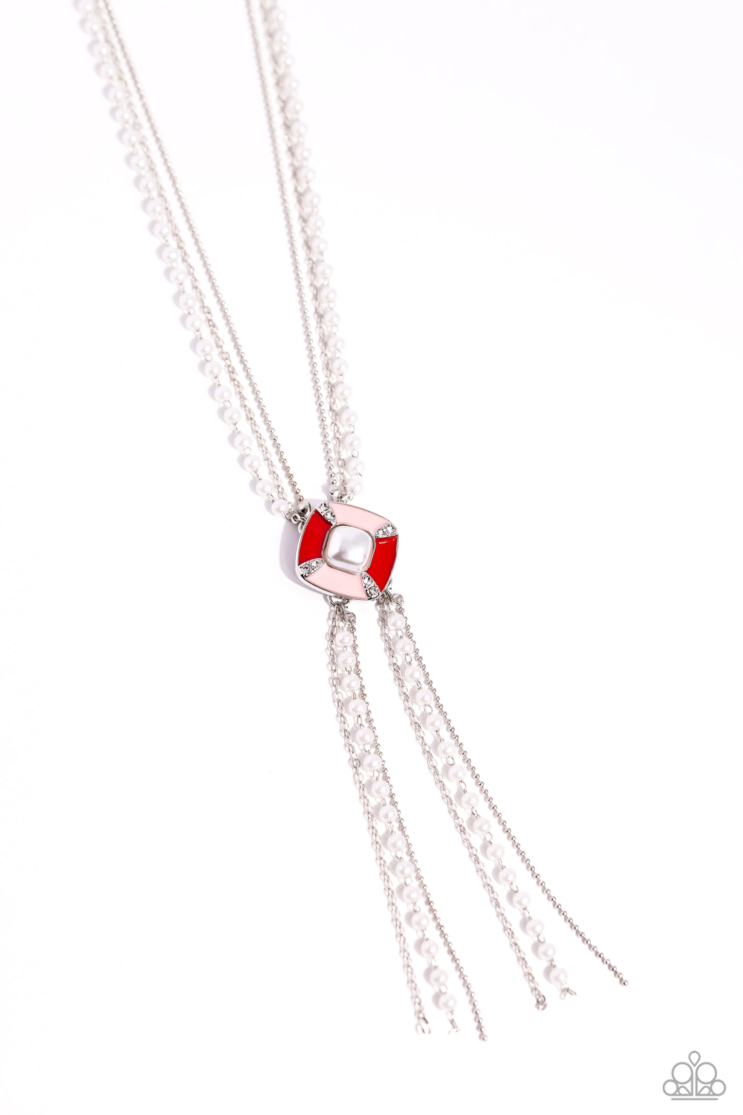 I Pinky SQUARE Red Necklace