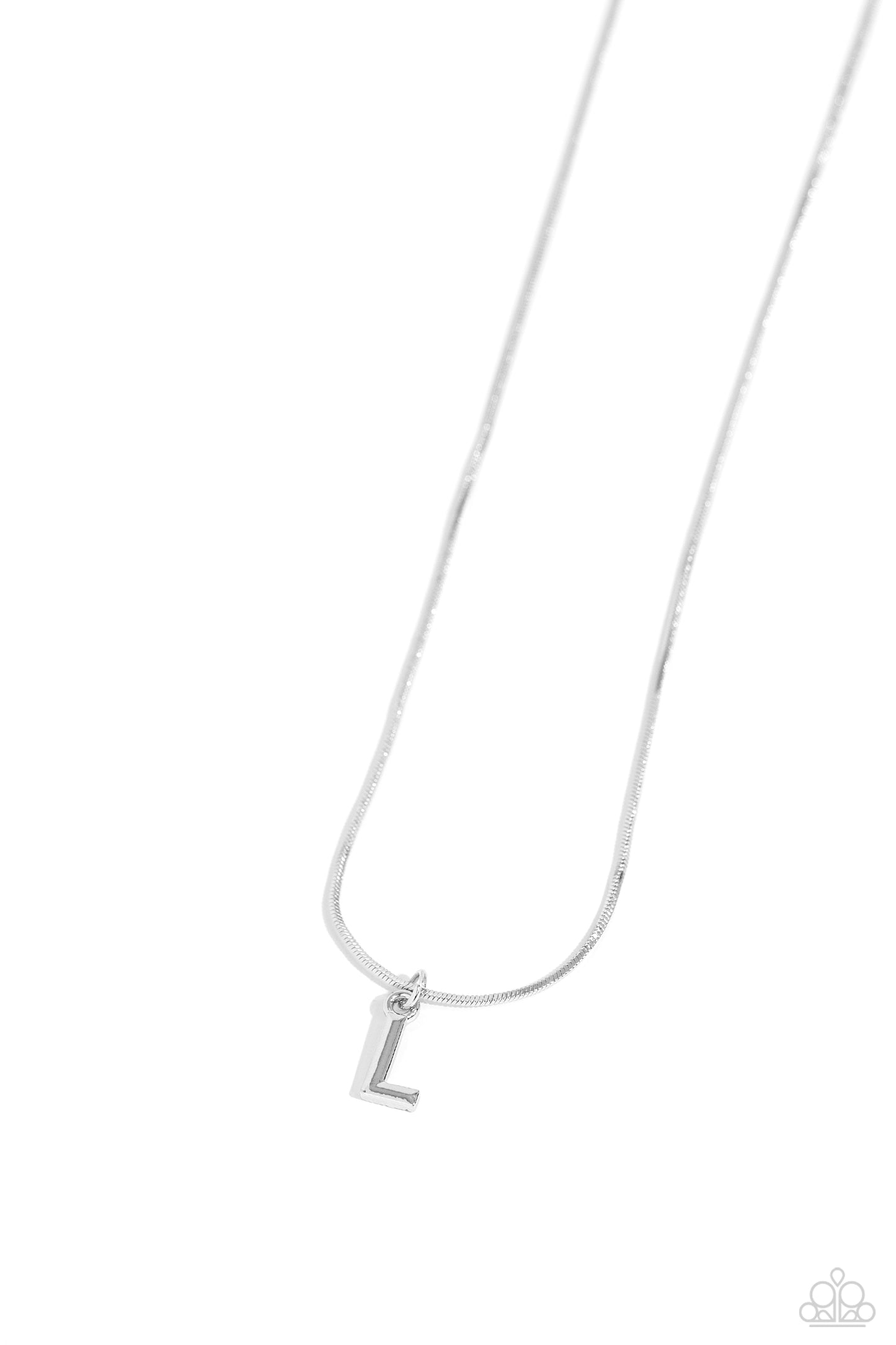 Seize the Initial - L -Silver Pendant Necklace