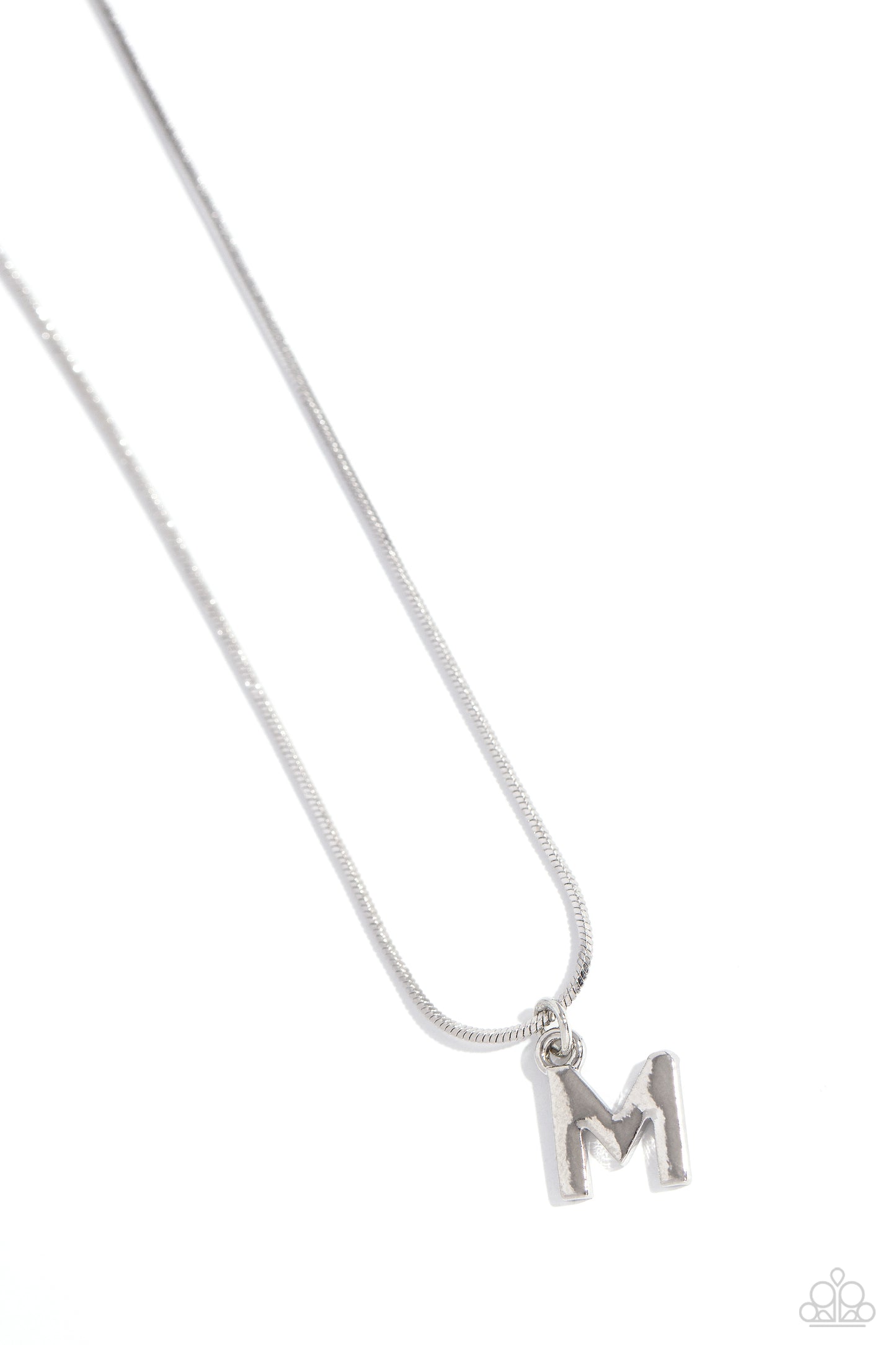 Seize the Initial - M - Silver Pendant Necklace