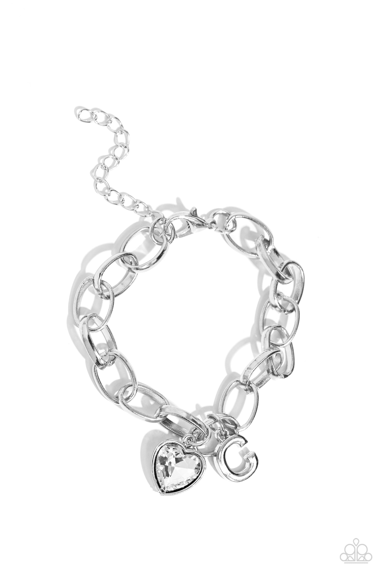 Guess Now Its INITIAL - C - Silver Charm Bracelet