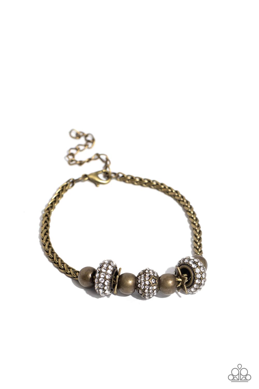 Draped Dedication Brass Bracelet